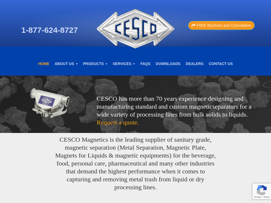 Cesco Magnetics Dashboard