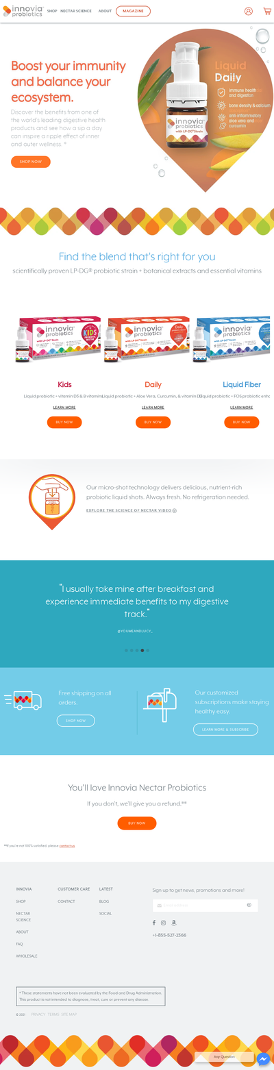 Innovia Dashboard